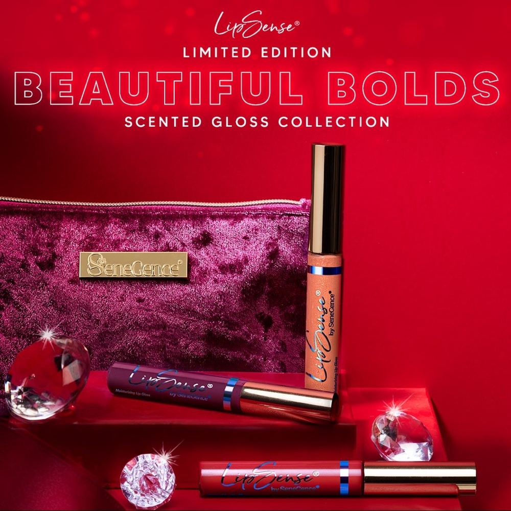 NEW LipSense Beautiful Bolds Scented Gloss LipSense® Collection, Full Kit!